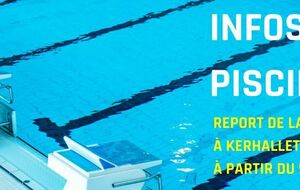 Report de la reprise à la piscine de Kerhallet