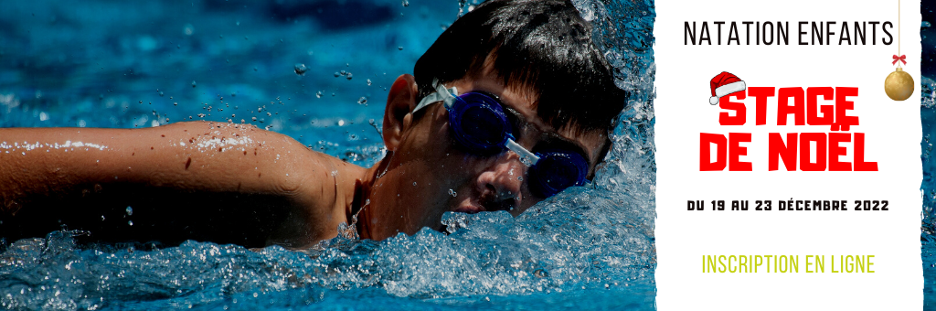 stage de natation enfants noël 2022