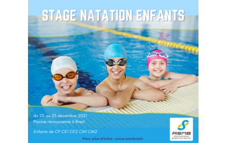 Stage natation enfants de noël