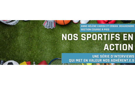 Nos sportifs en action ! Anne Hélène Cariou et Erwan Beaugendre