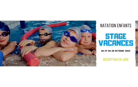 Stage natation enfants : du 24 au 28 octobre 2022
