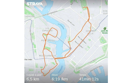 Sortie de la section course à pied après le Brest urban trail 