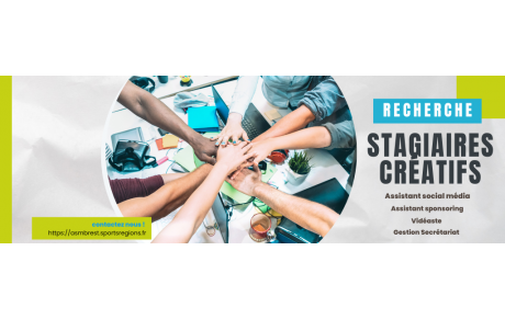 Recherche stagiaires créatifs saison 2023/2024