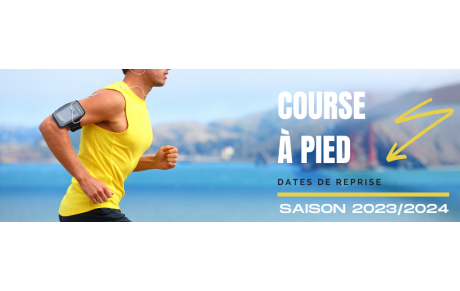 Course à pied : dates de reprise août 2023