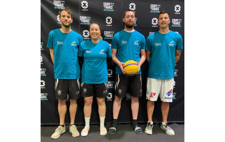 Basket 3X3 : 5ème place en coupe de France Entreprise