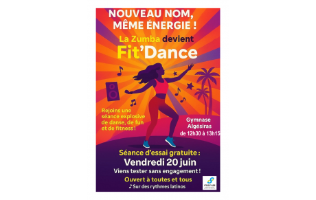 Fit'Dance : séance d'essai gratuite le vendredi 20 juin 