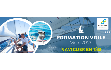 Formation voile ASMB : progresser à bord d’un J80 ⛵