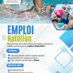 L’ASMB recrute plusieurs coachs de natation pour la saison 2026/2027