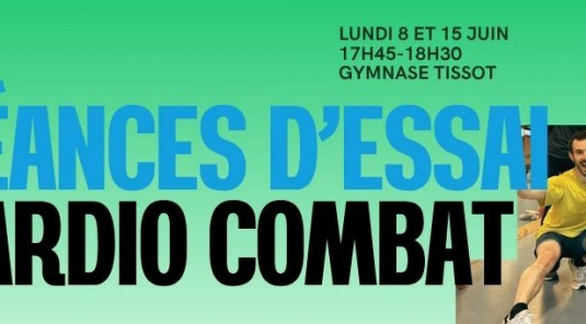 💥 Cardio Combat : séances d’essai les 8 et 15 juin !