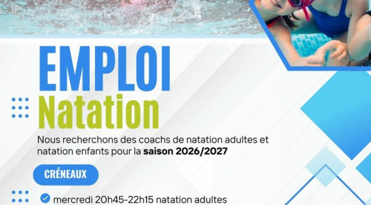 L’ASMB recrute plusieurs coachs de natation pour la saison 2026/2027