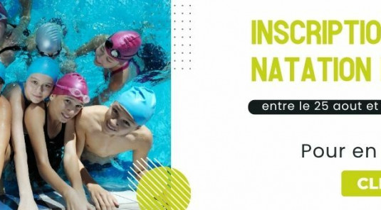 Procédure d'inscription natation enfants saison 2026/2027