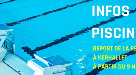 Report de la reprise à la piscine de Kerhallet